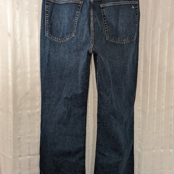 Rag & Bone Jeans "Casey High-Rise Ankle Flare" Dark Wash size 33